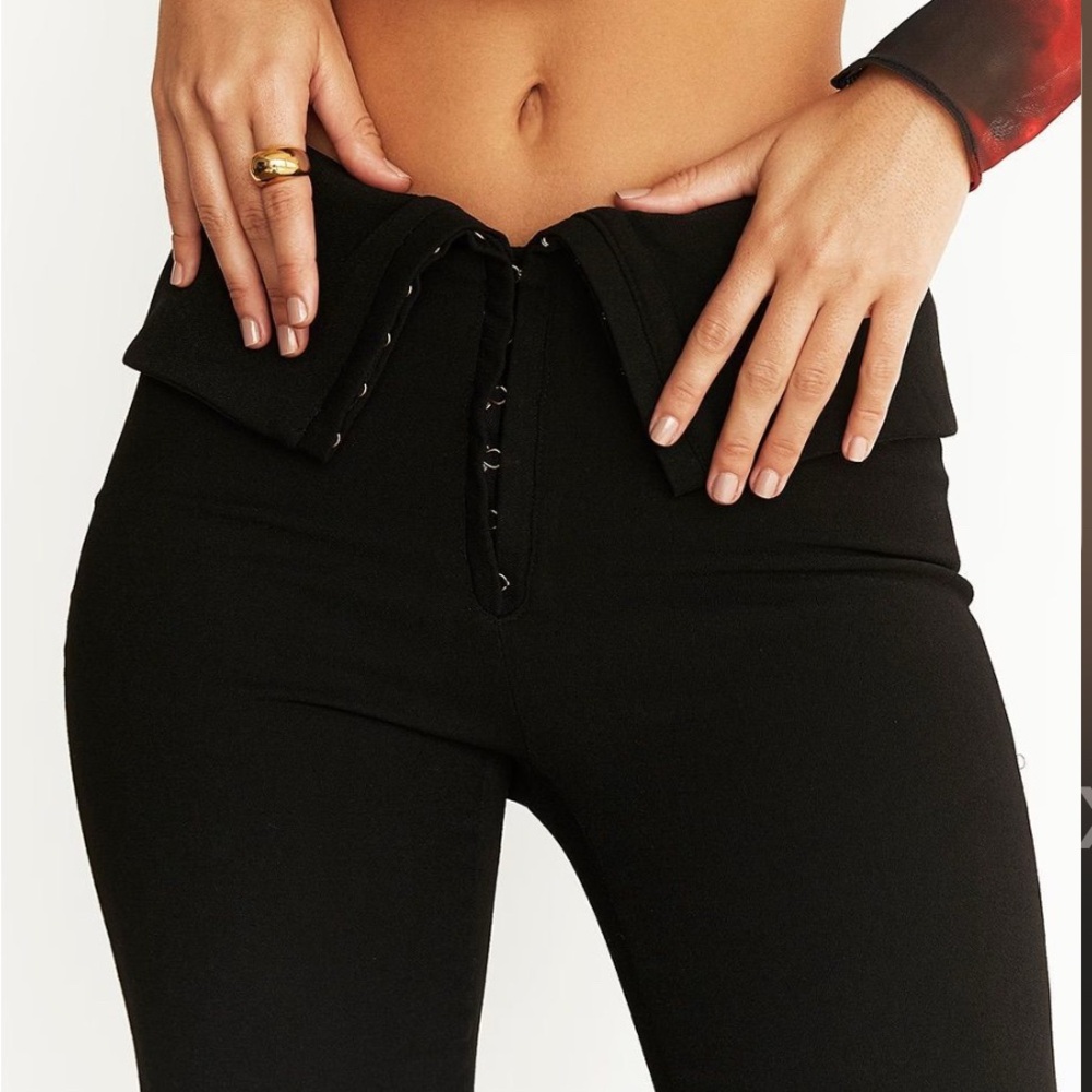 NWT House of CB Ava Fold Front
Trouser (black) • msrp $119 • XS